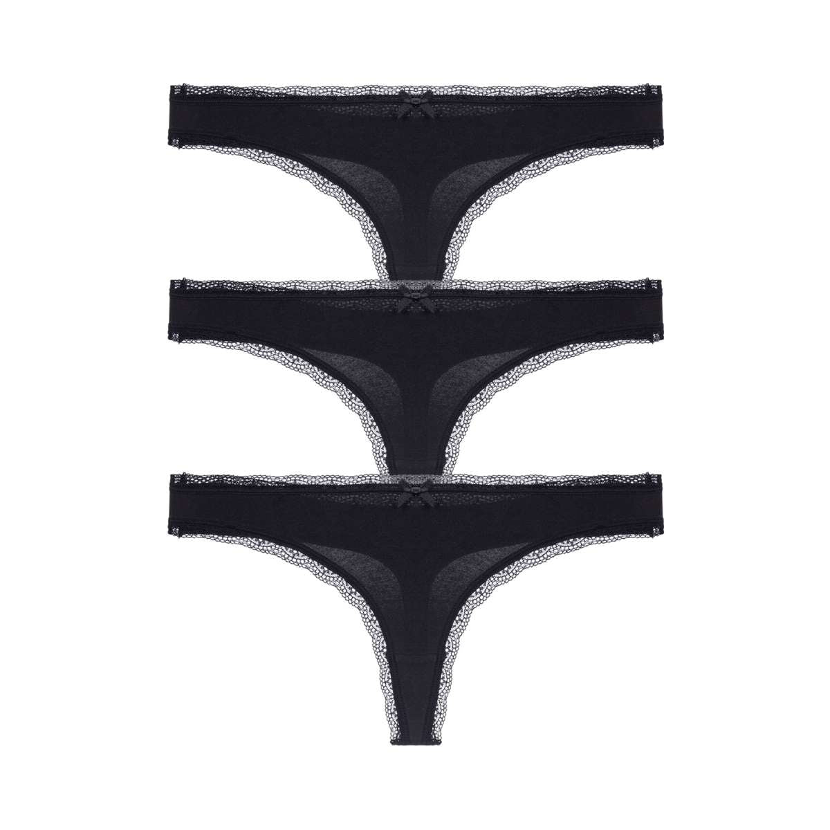 Essential Cotton 3 Pack Thong