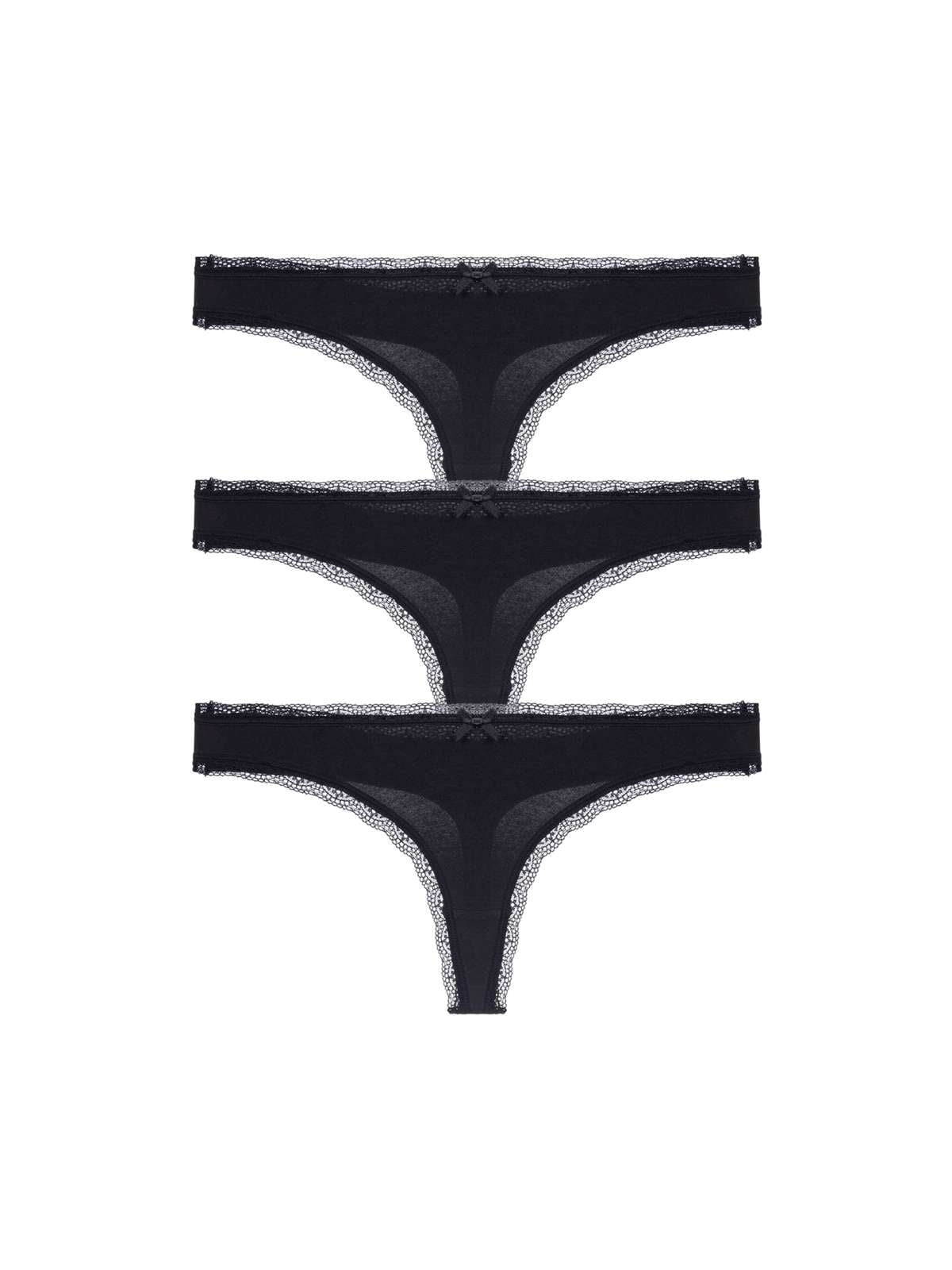 Essential Cotton 3 Pack Thong