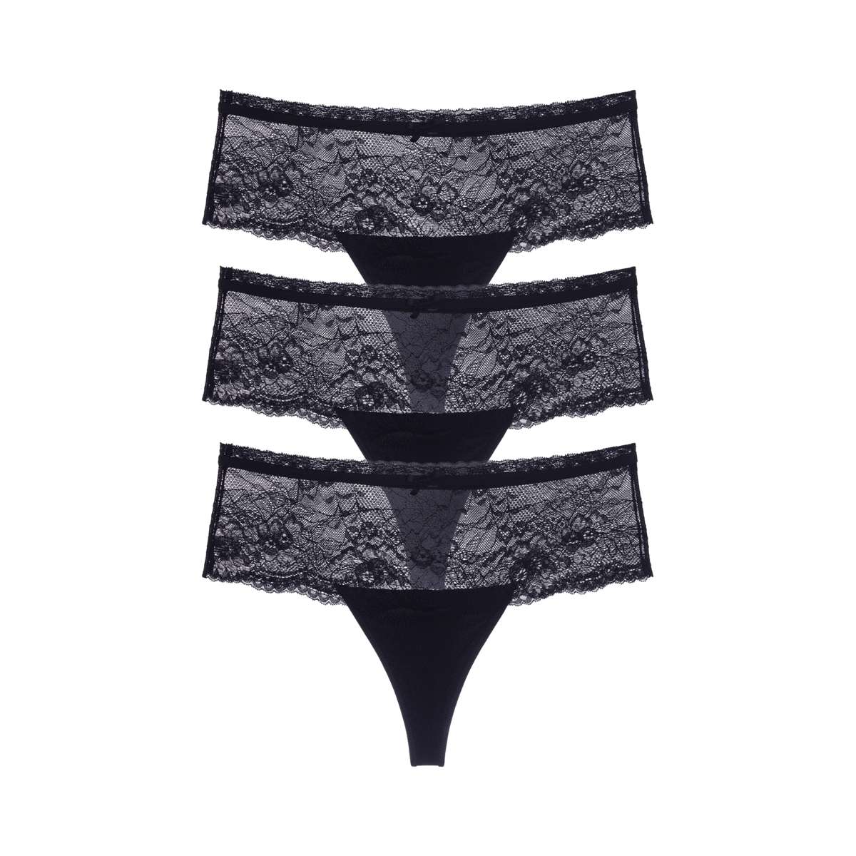 Nina High Waist Thong 3pp
