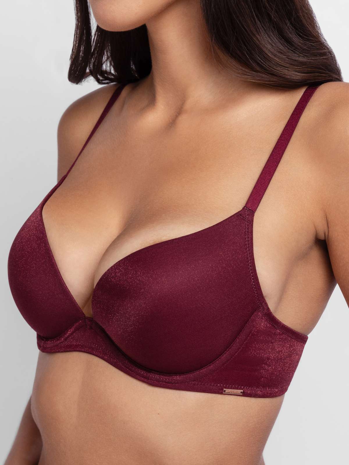 Origins Shimmer Mesh Push Up Push Up Plunge Bra