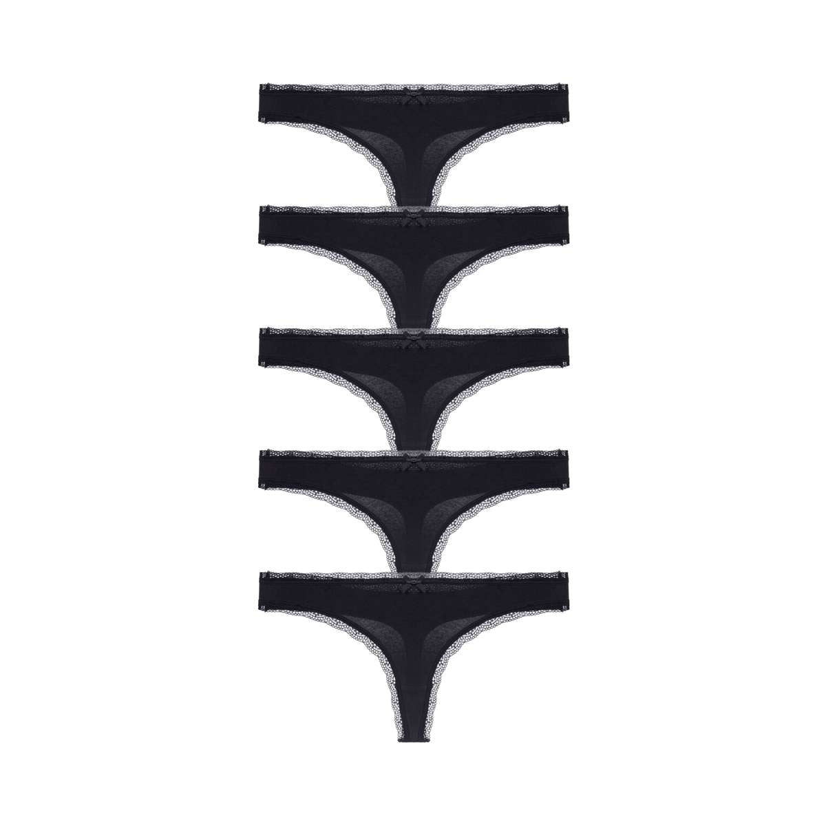 Essential Cotton 5 Pack Thong