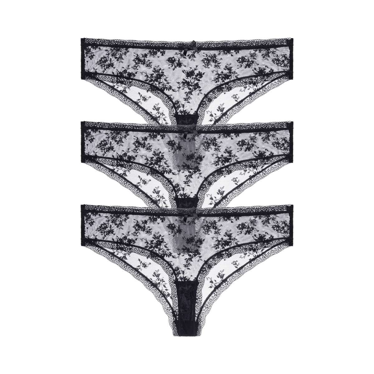 Essential Lace 3 Pack Cheeky Brazilian