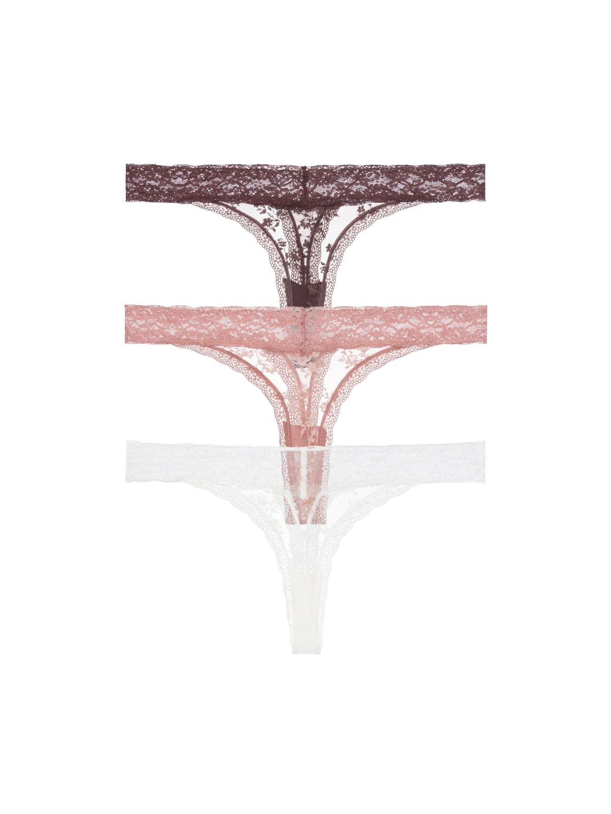 Essential Lace 3 Pack Thong