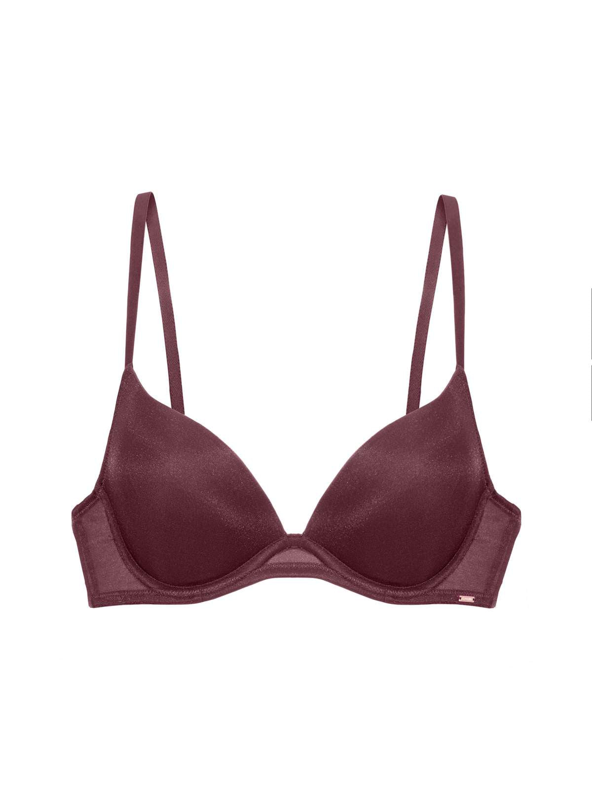 Origins Shimmer Mesh Push Up Push Up Plunge Bra