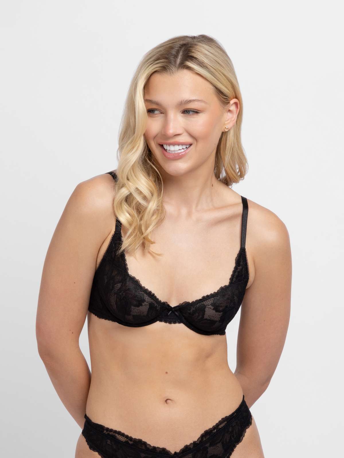 Perfect Lace Non Padded Plunge Bra